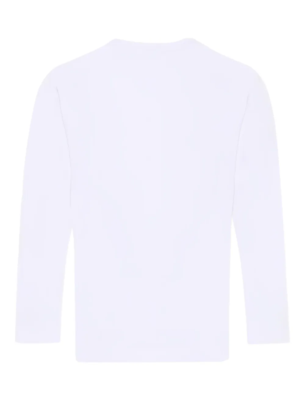 BOSS Kidswear T-shirt met lange mouwen en logo Wit