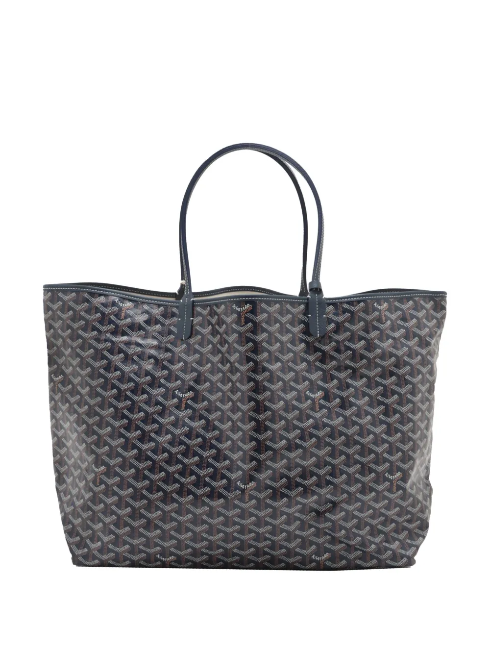 Pre-owned Goyard 2000-2025 Ine Saint Louis Gm Tote Bag In Blue