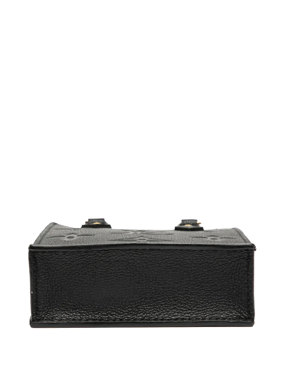 Pre-owned Louis Vuitton 2021-2025 Monogram Empreinte Petit Sac Plat Satchel In Black
