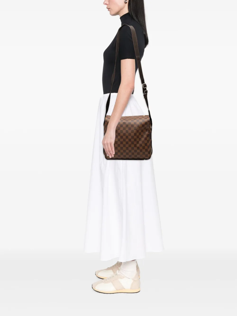 Louis Vuitton Pre-Owned Borsa a tracolla Naviglio in tela Damier Ebène 1998 | Pre-owned | Image 2