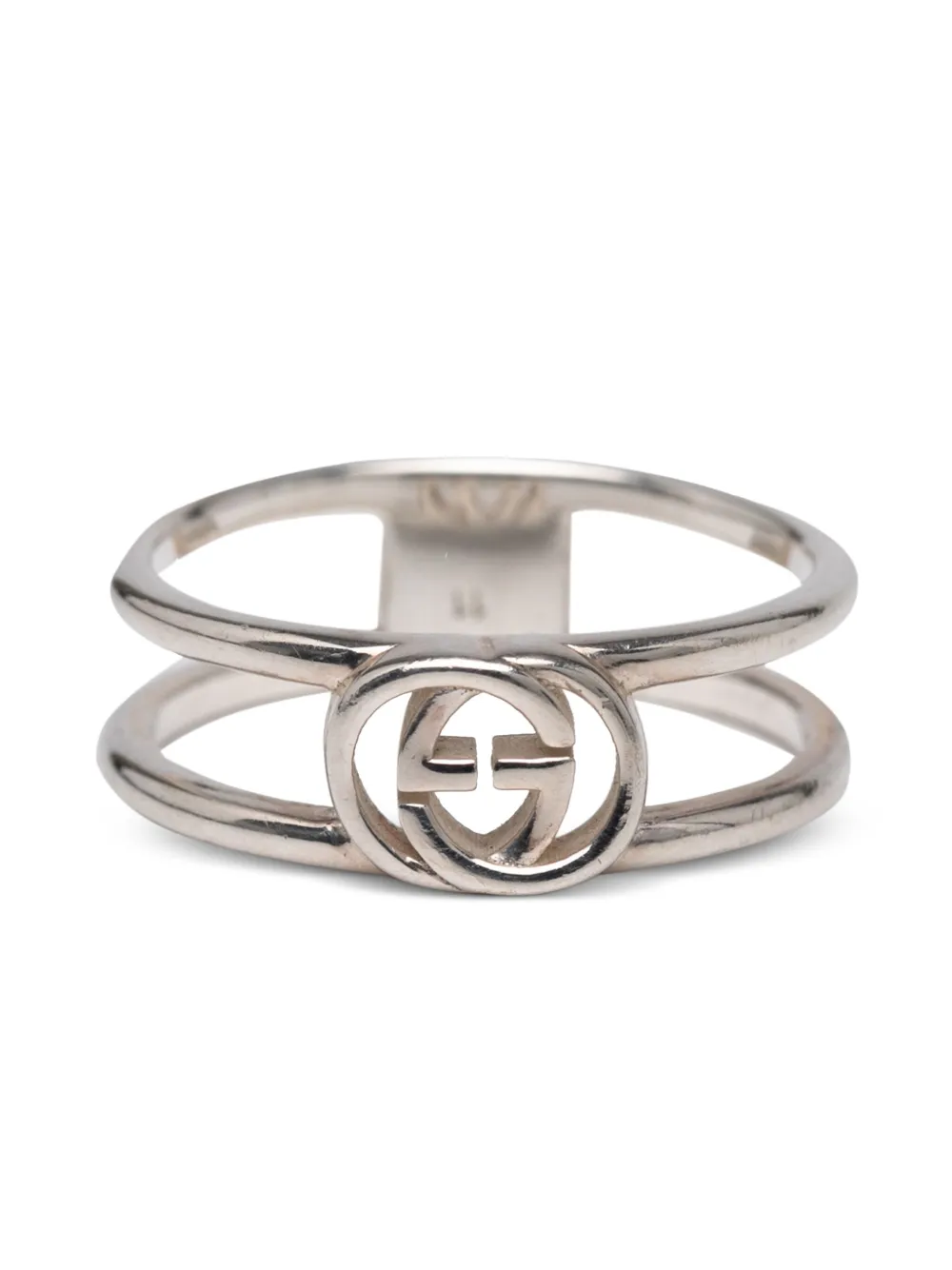 Gucci Pre-Owned 2000-2015 Sterling Silver Interlocking G ring | Silver | Image 1