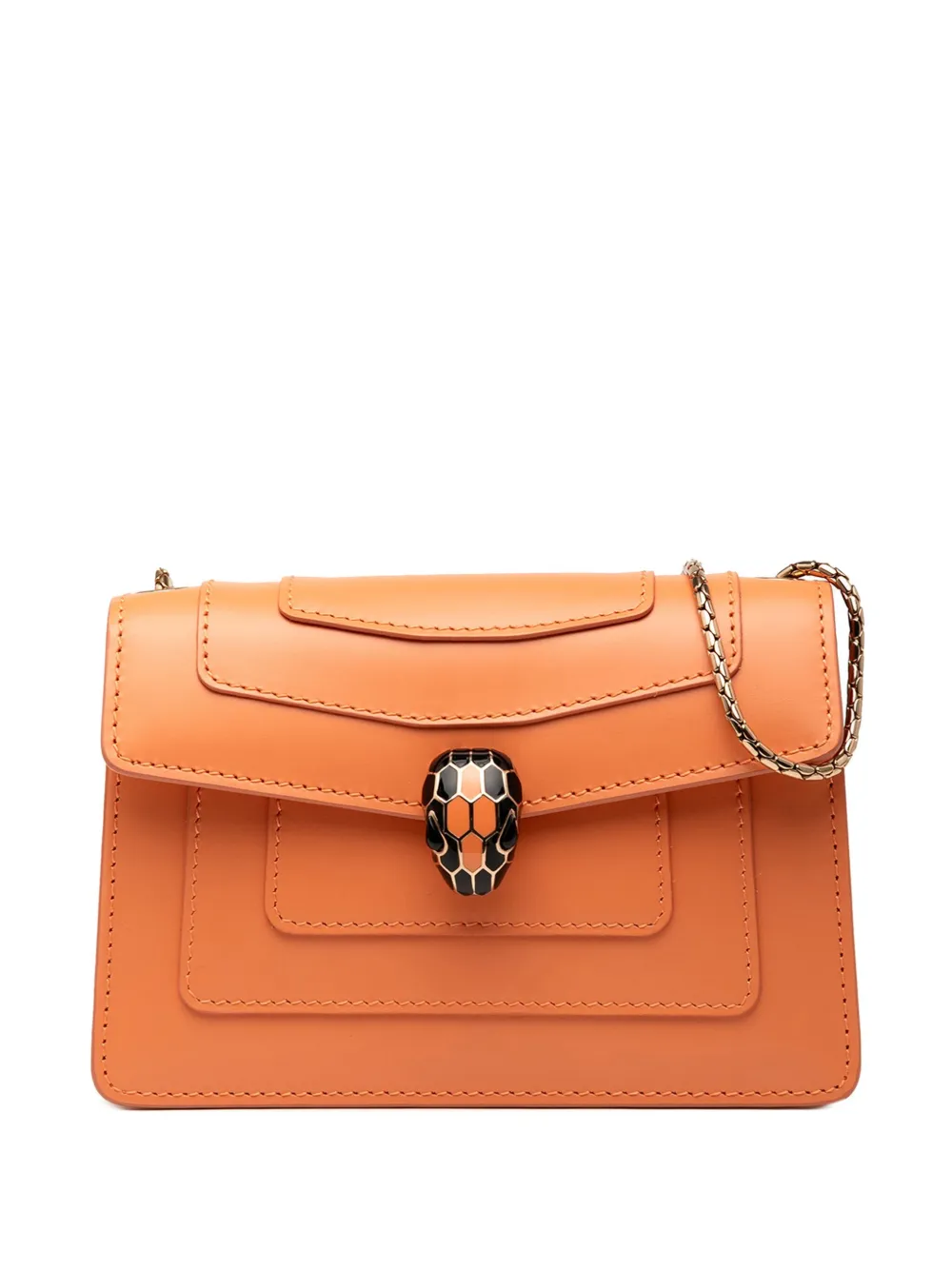 Bvlgari Pre-Owned 2011 Calfskin Serpenti Forever crossbody bag - Arancione