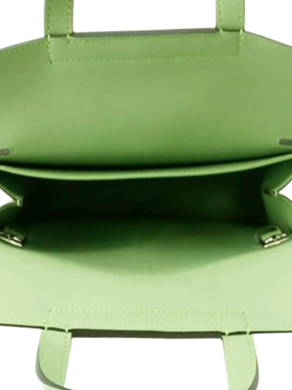 Pre-owned Hermes 2022 Evercolor Halzan 25 Satchel In Green