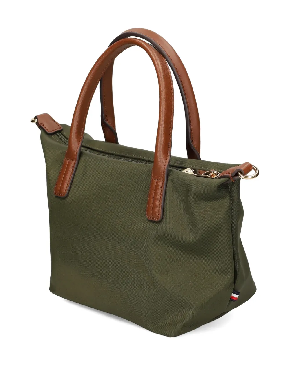 Tommy Hilfiger Webbing shopper met logoplakkaat Groen
