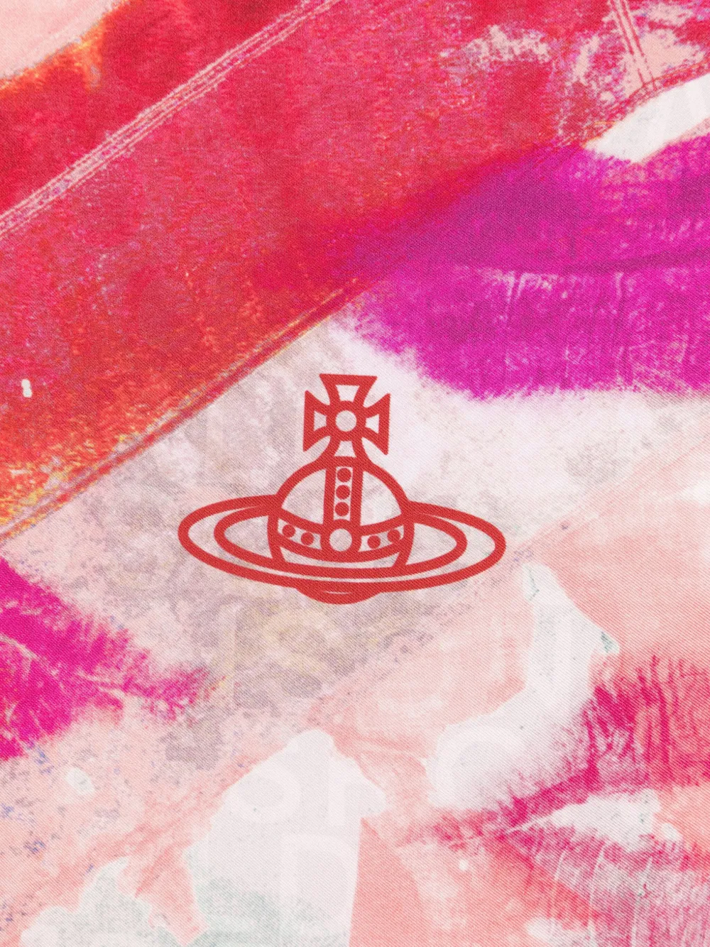 Vivienne Westwood Union Jack Kiss vierkante sjaal Roze