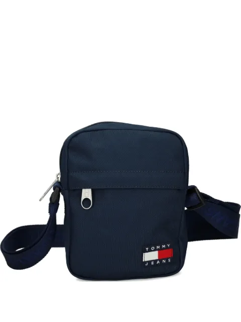 Tommy Jeans logo zip messenger bag