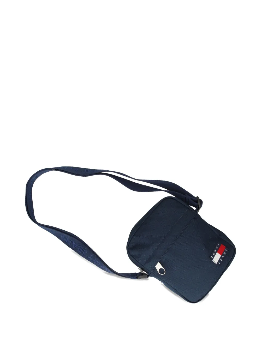 Tommy Jeans Messengertas met logo en rits Blauw