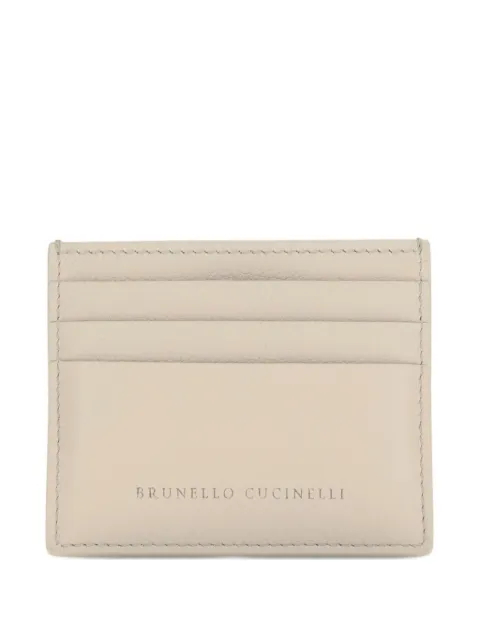 Brunello Cucinelli leather card holder