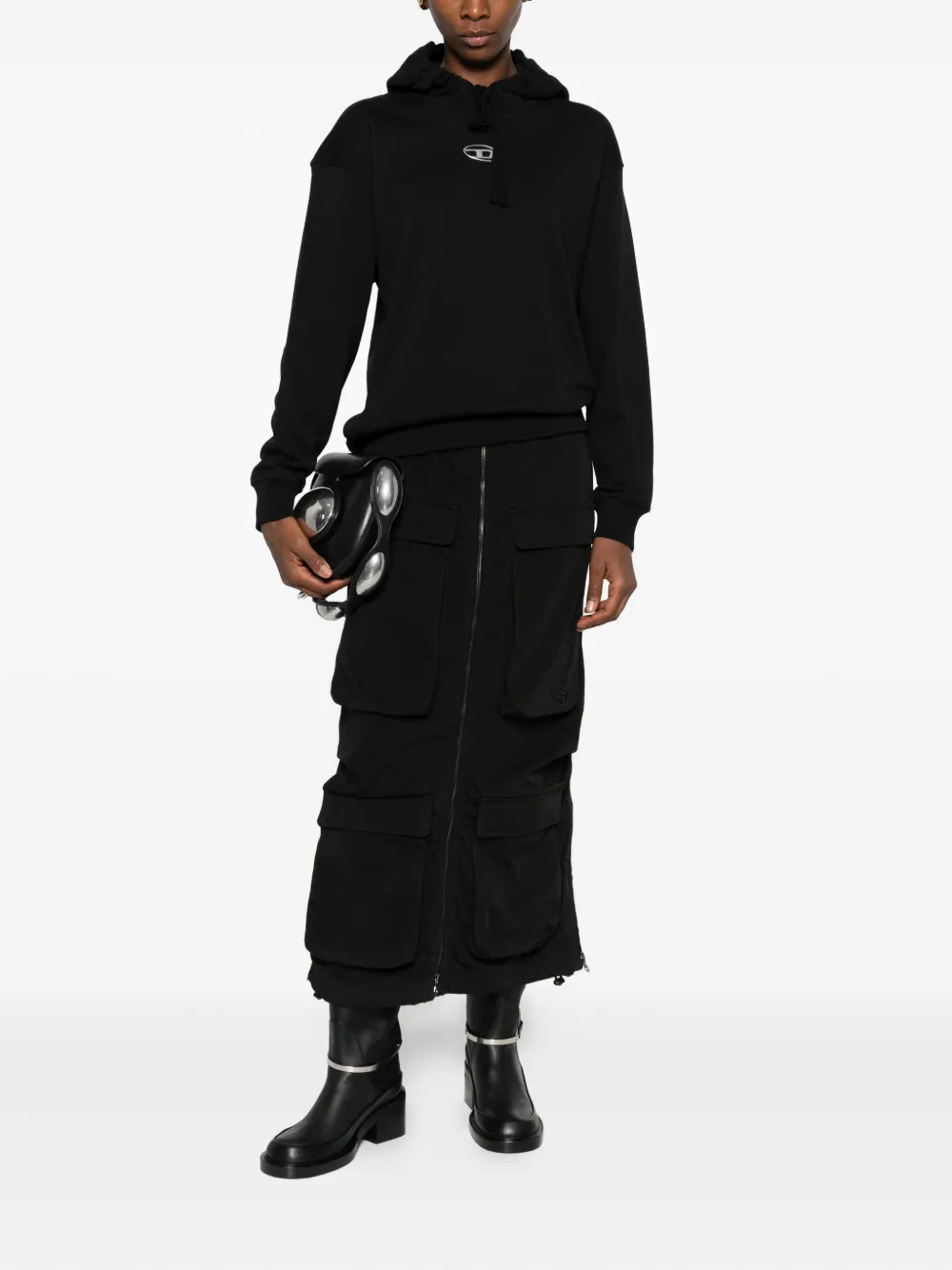 Diesel F-Buxt hoodie - Zwart