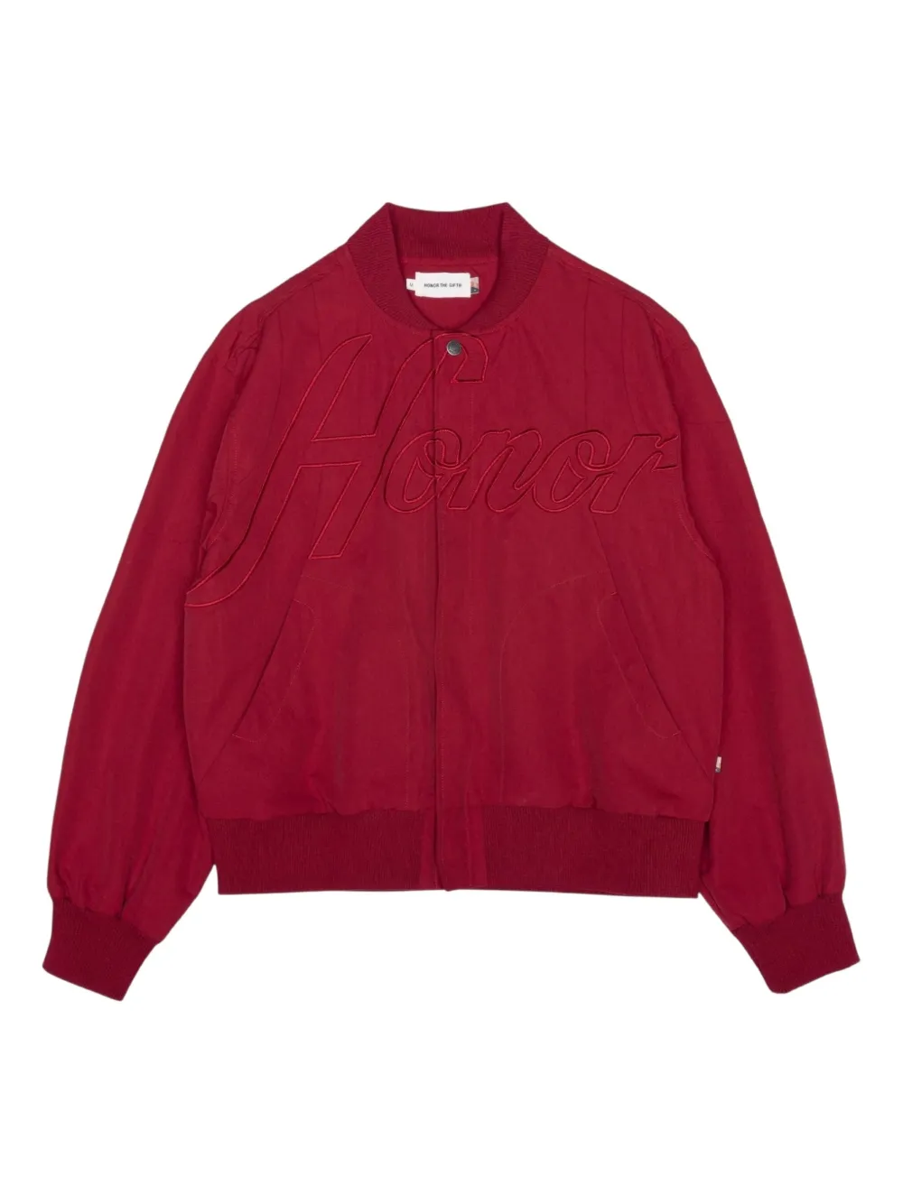 Honor The Gift logo-embroidered bomber jacket - Rosso