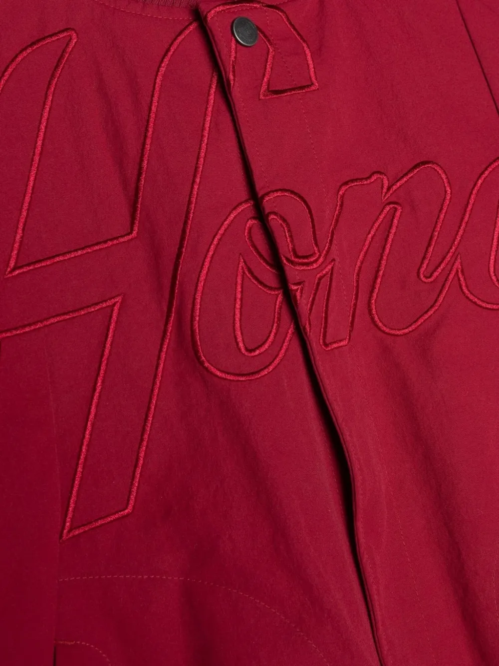 Honor The Gift Bomberjack met geborduurd logo Rood