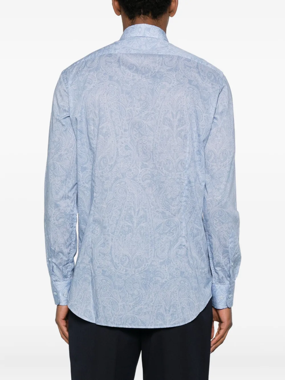 ETRO Overhemd met paisley-print Blauw