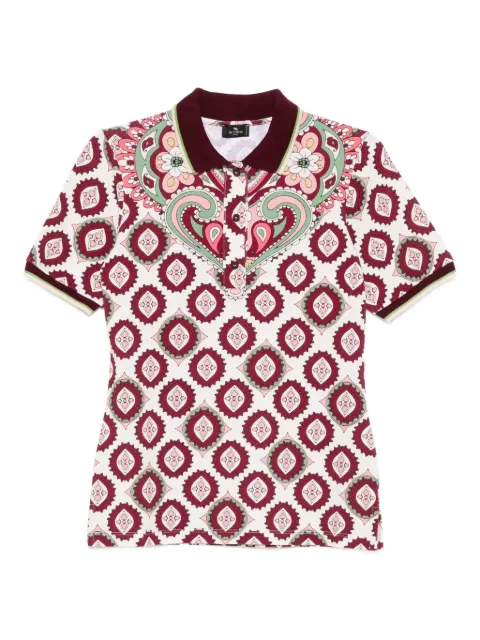 ETRO playera tipo polo con motivo