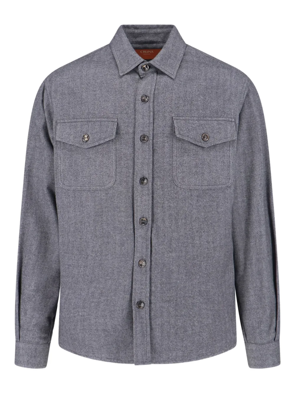 Cruna Osaka buttoned shirt | Grey | Image 1