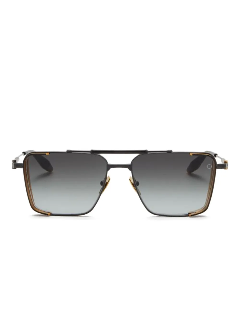 Akoni Hera square-frame sunglasses | Black | Image 1