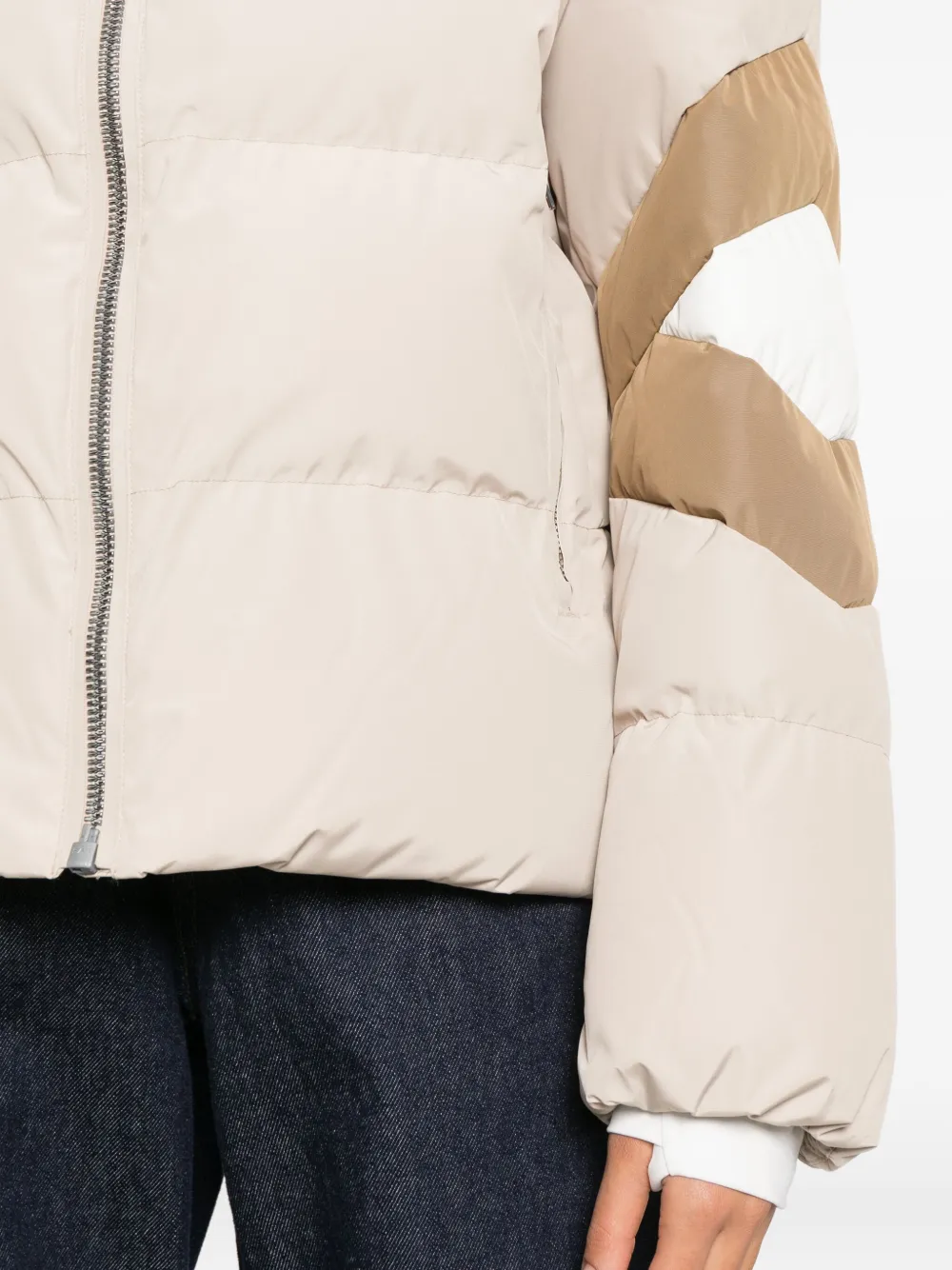 Fusalp Charloy Hooded Puffer Jacket In Neutral