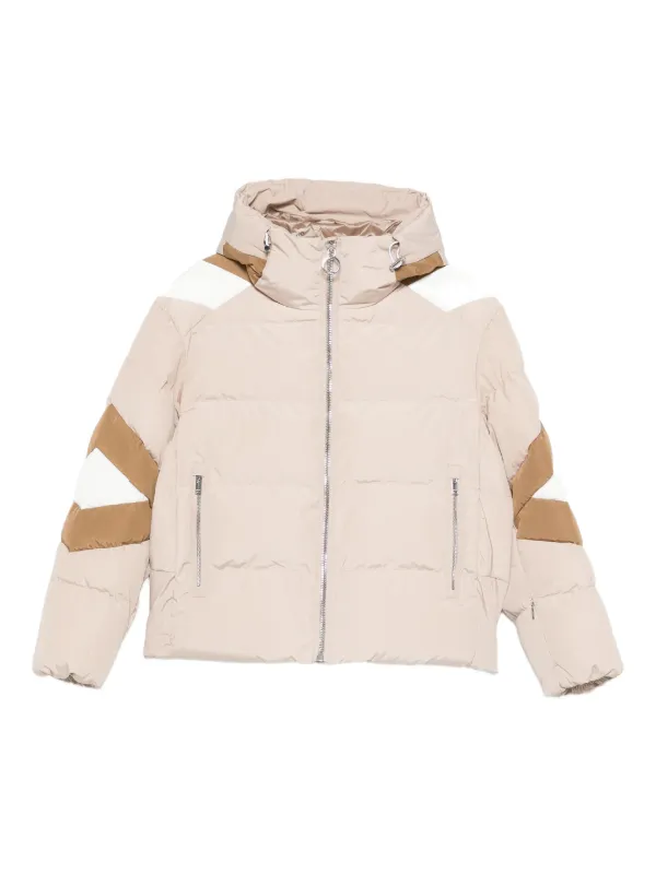 Fusalp Charloy Hooded Puffer Jacket in Neutrals