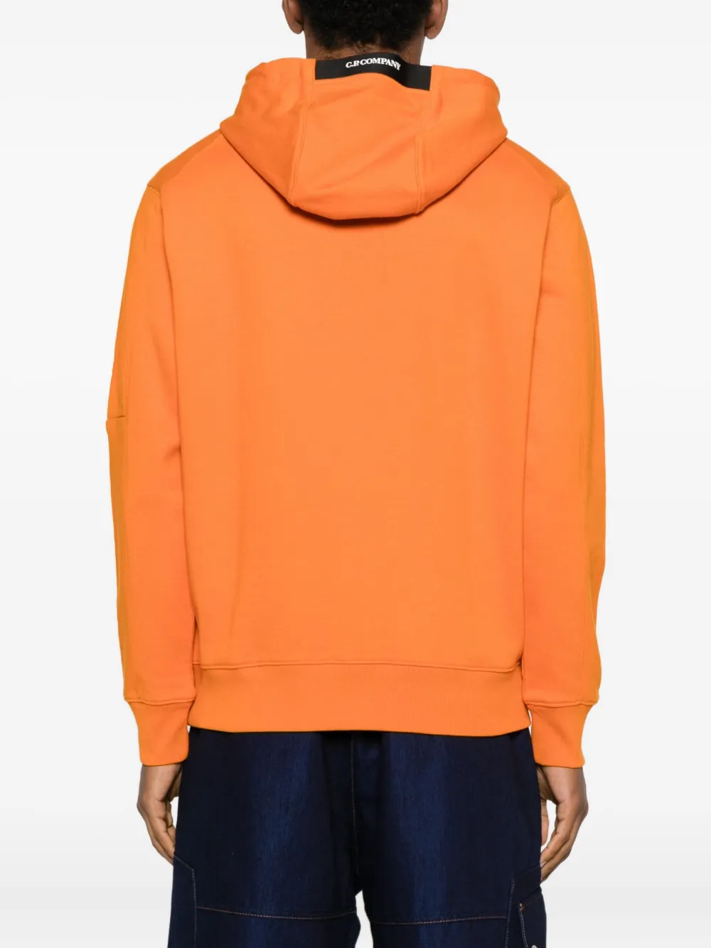 C.P. Company Hoodie met Lens-detail Oranje