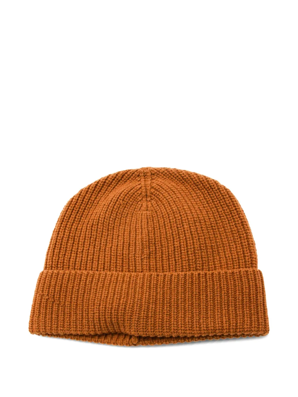 SEVEN GAUGE ribbed beanie hat | Orange | Image 1