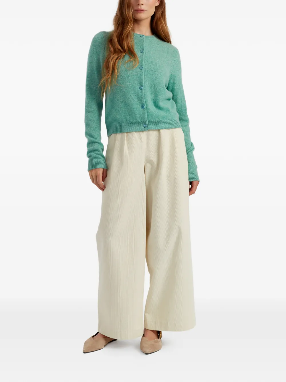  Chinti & Parker Button Cardigan - Green 