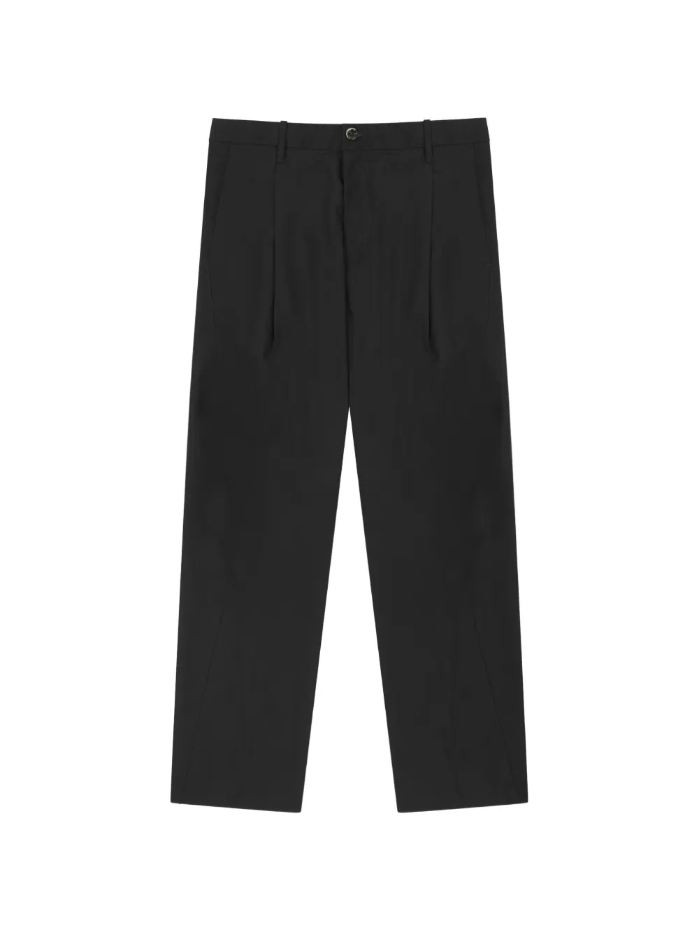 Nine In The Morning Straight-Leg-Hose mit Falten - Schwarz