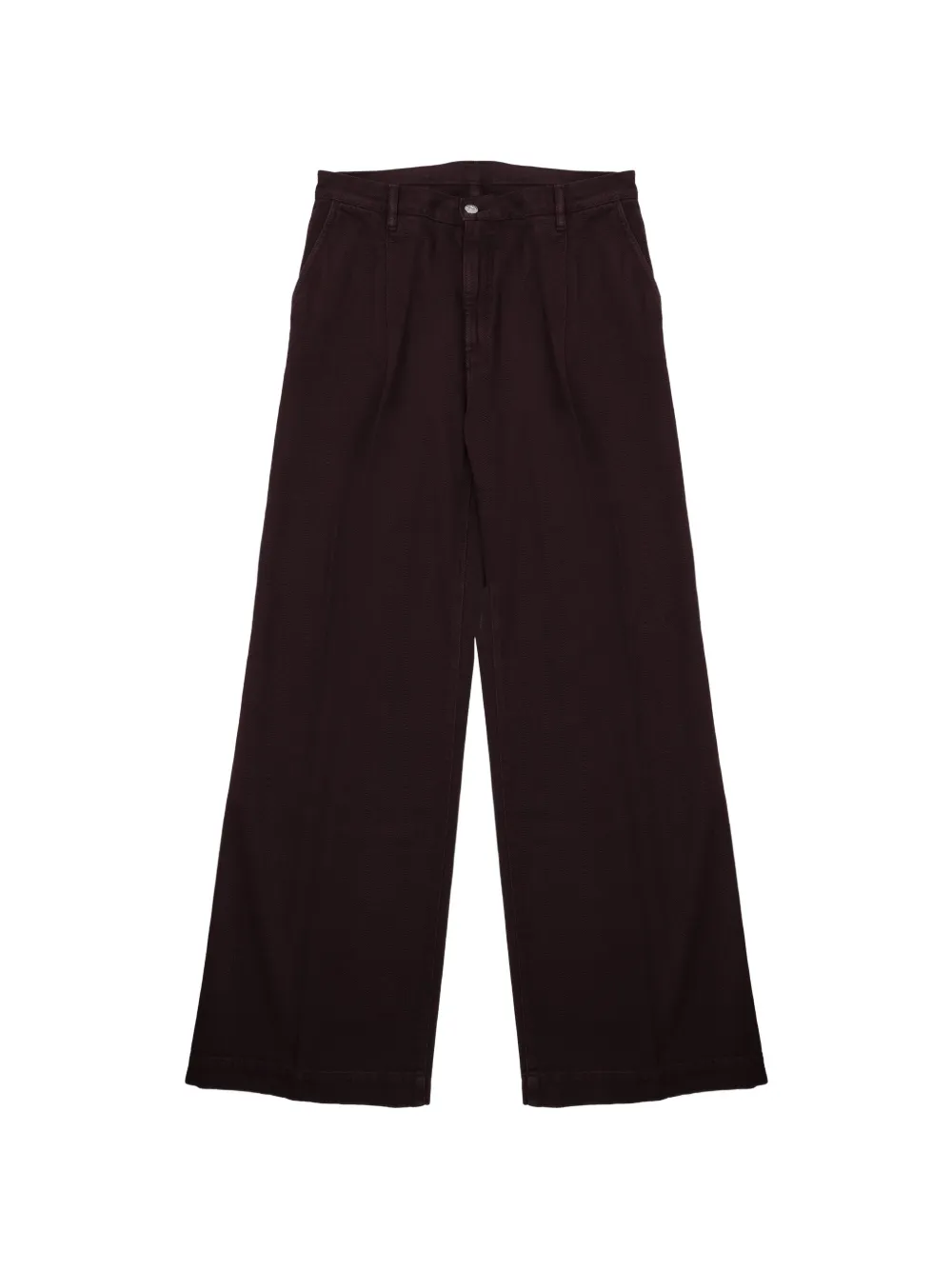 Nine In The Morning pleated wide-leg trousers - Marrone
