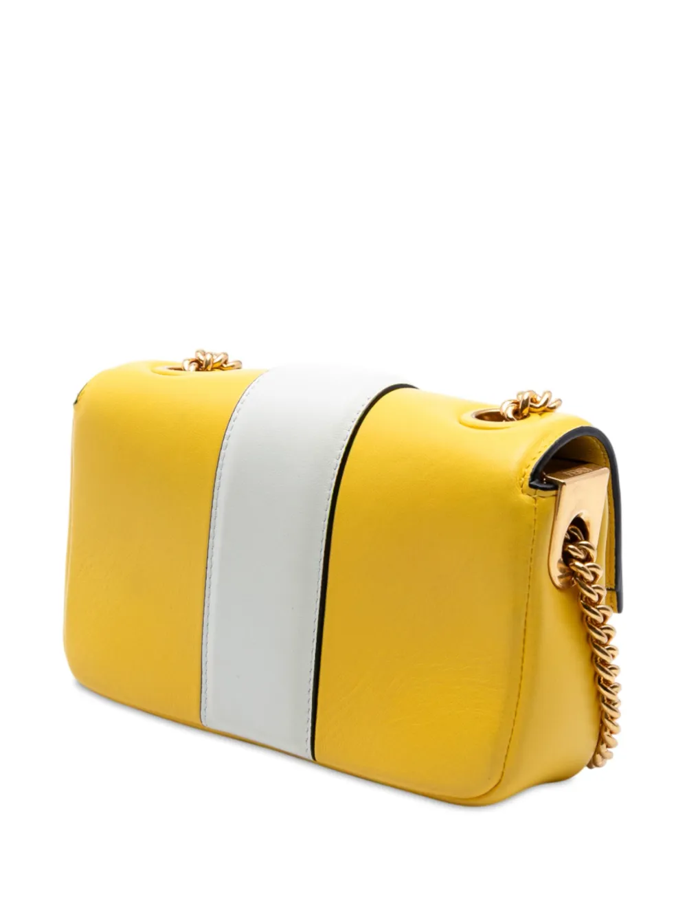 2010-2025 Mini Bicolor Nappa Apolo Chain Baguette Shoulder Bag