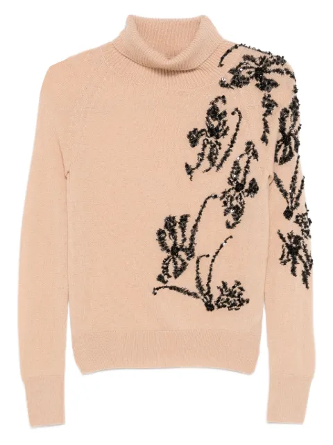 Ermanno Scervino floral roll-neck sweater