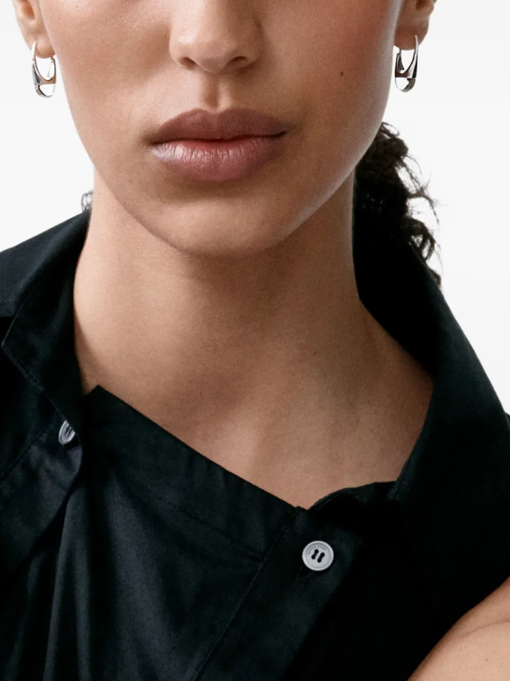 Otiumberg Roscida oorbellen met kwarts - Zilver