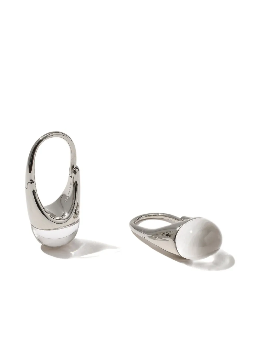 Otiumberg Roscida quartz earrings - Silver