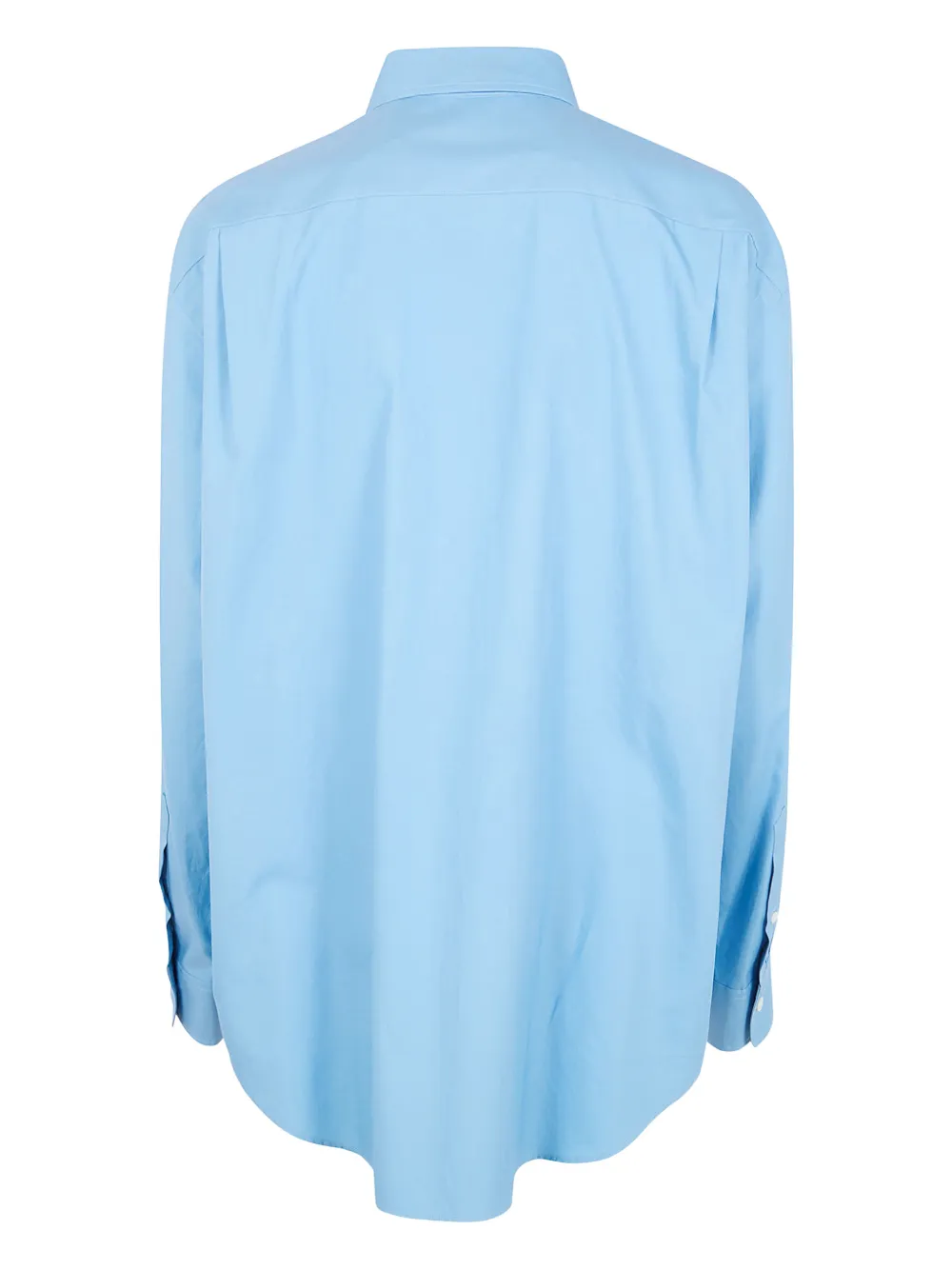 Auralee Washed Finx Twill Shirt In Blue