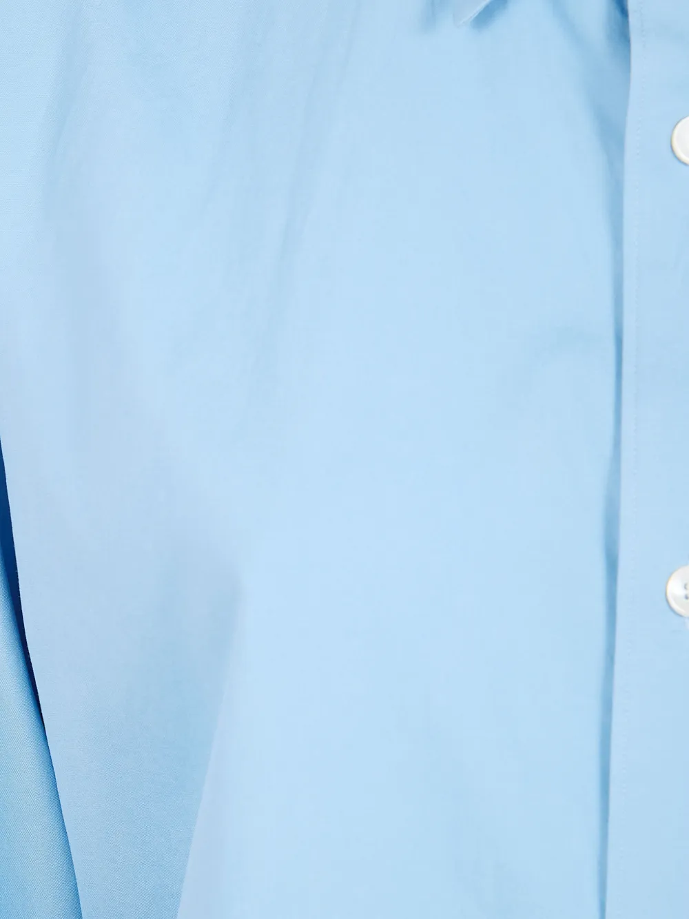 Auralee Washed Finx Twill Shirt In Blue