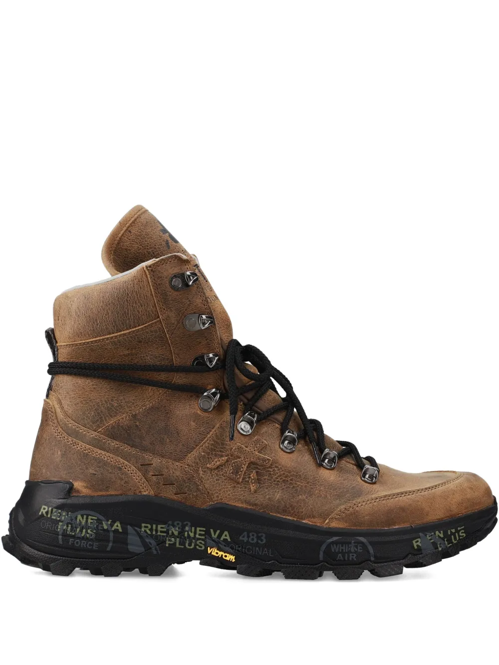 Premiata lace-up high-top boots | Brown | Image 1