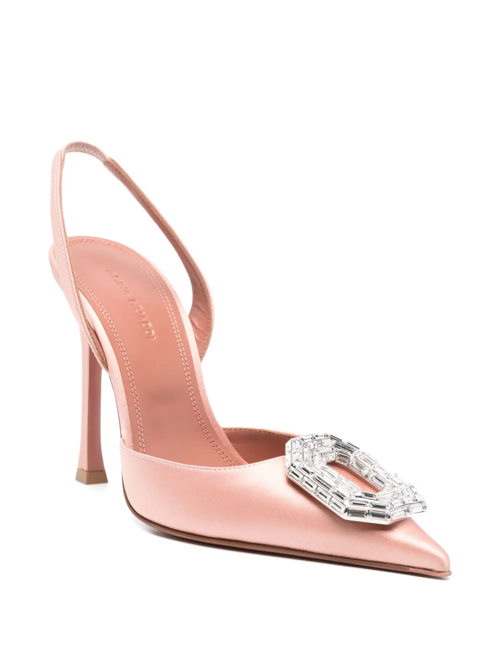 Amina Muaddi Camelia slingback pumps Roze