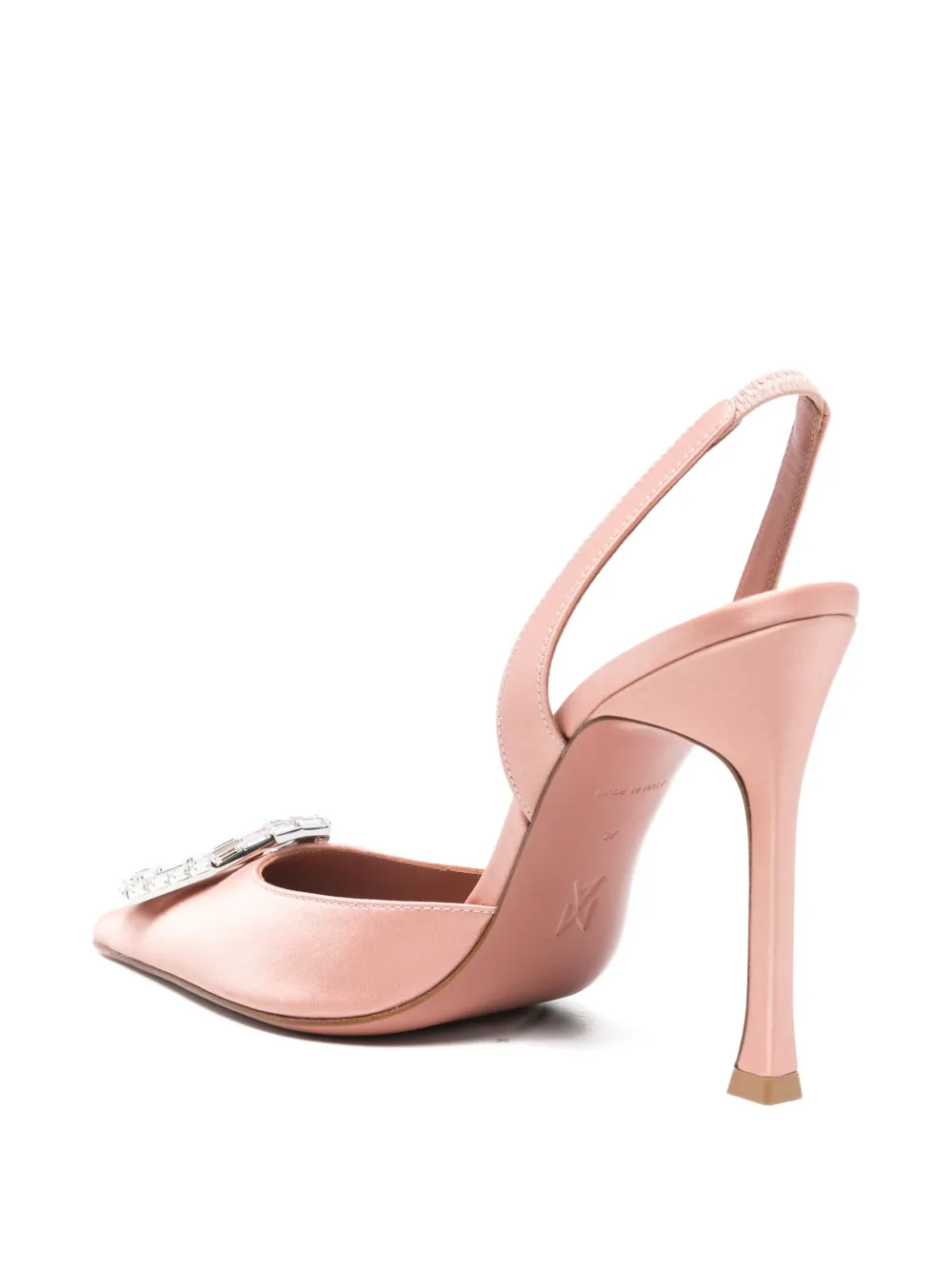 Amina Muaddi Camelia slingback pumps Roze