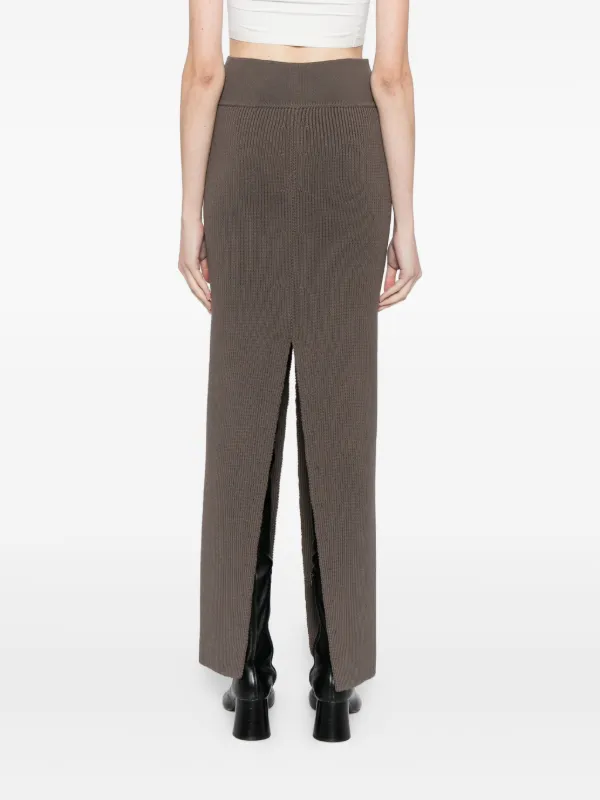 Rick Owens スライス スカート | ブラウン | FARFETCH JP