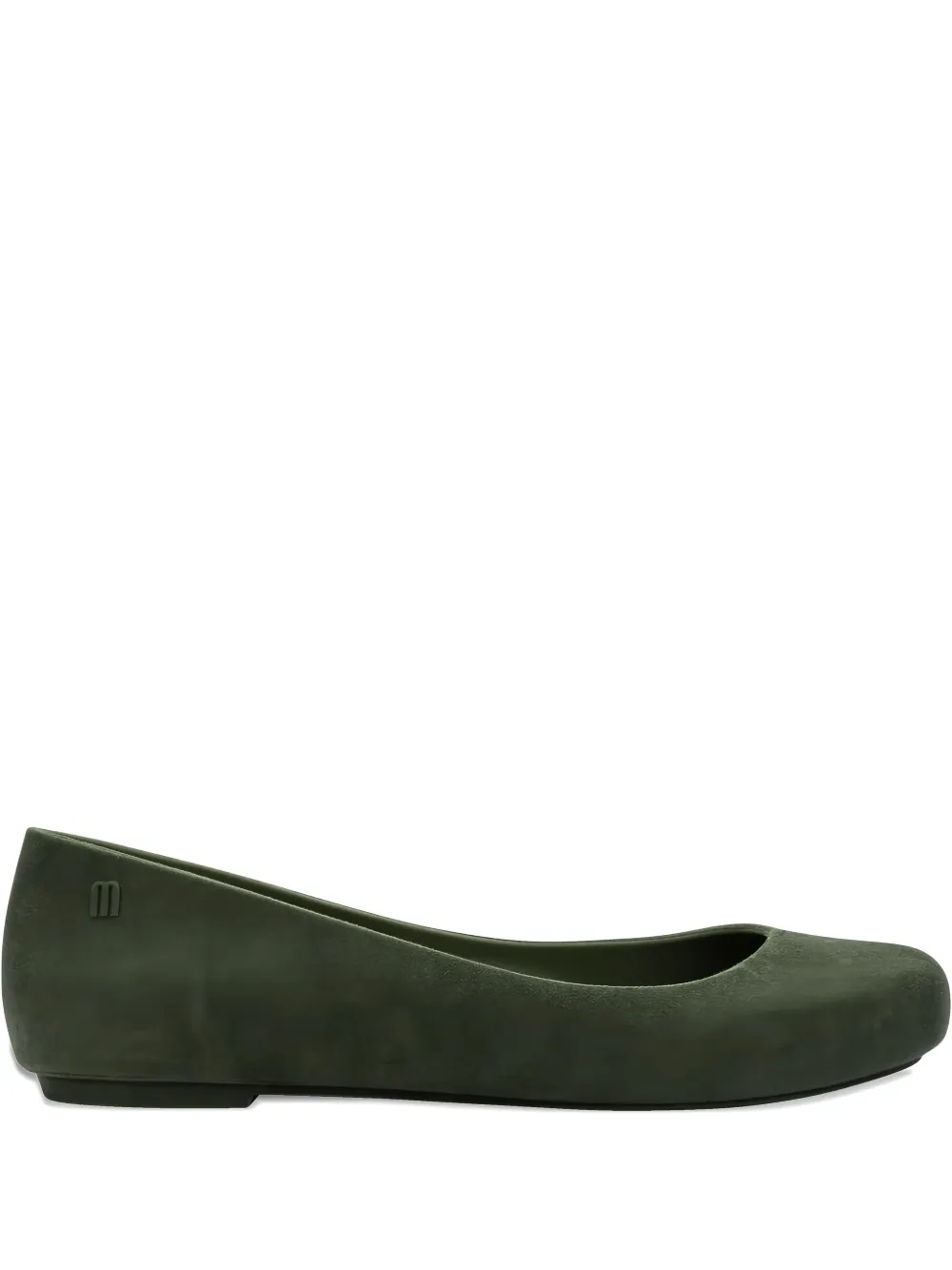 Melissa Sweet Love Velvet Ballerinas In Green