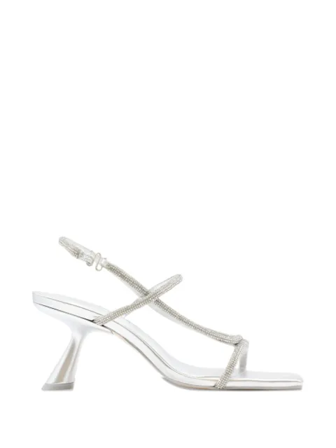 Cult Gaia Reina square-toe embellished heeled sandals