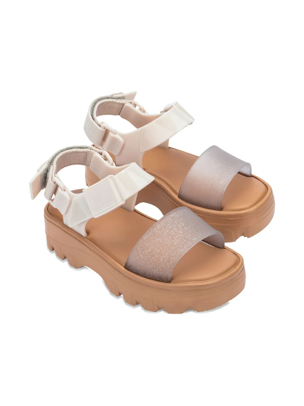 Mini Melissa Kick Off sandalen Wit