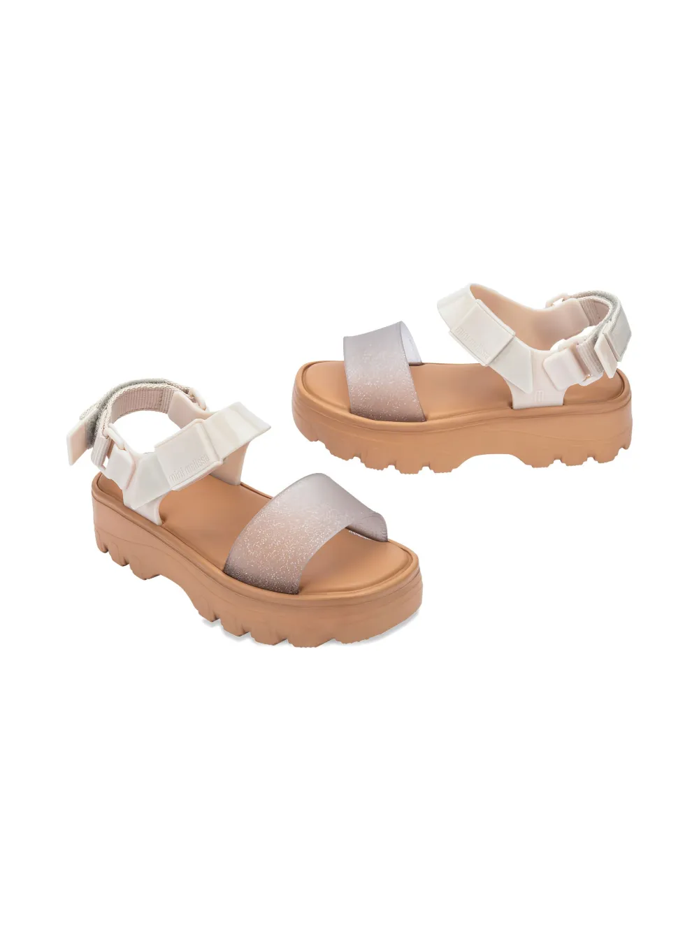 Mini Melissa Kick Off sandalen Wit