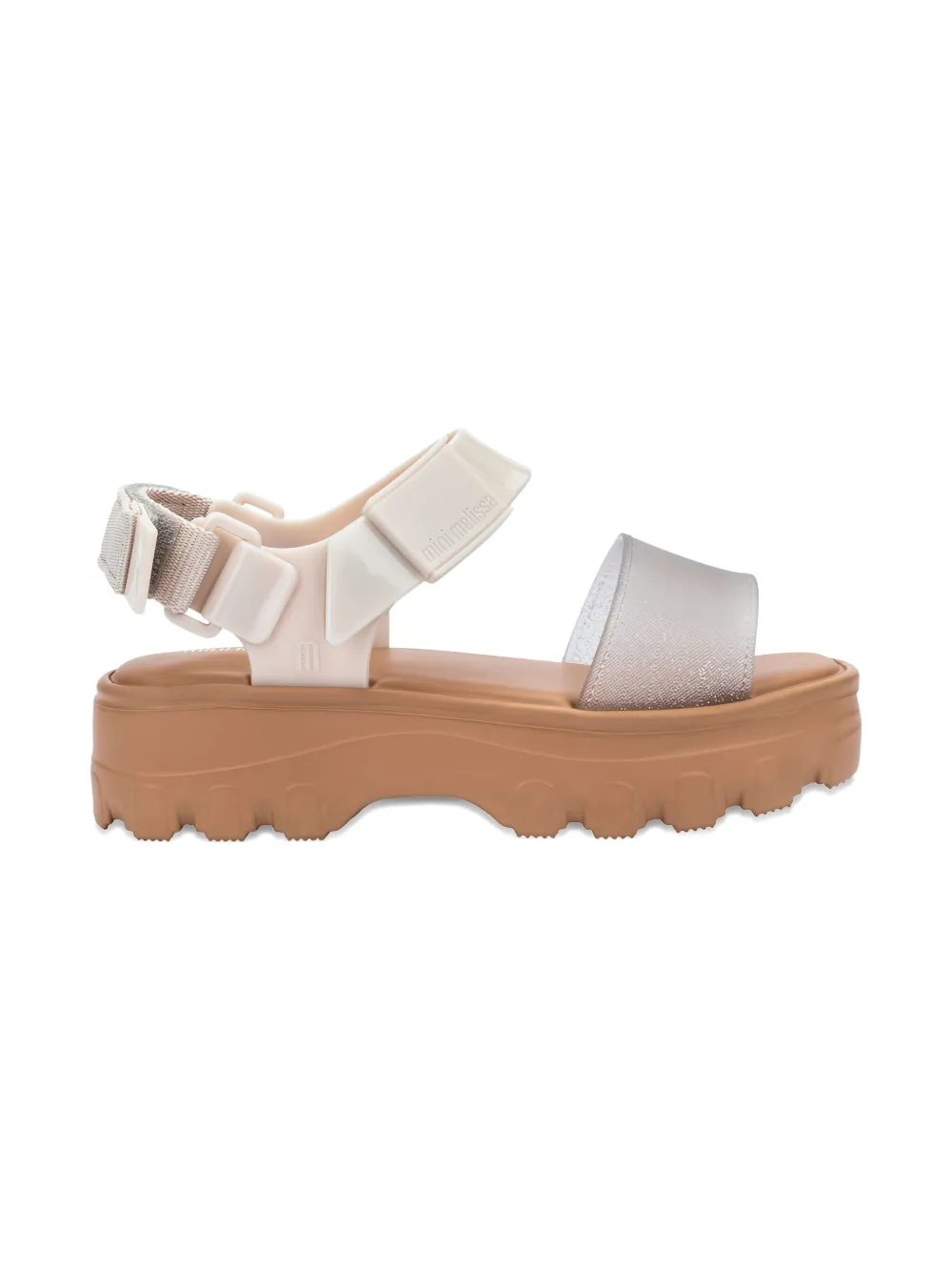 Mini Melissa Kick Off sandalen Wit