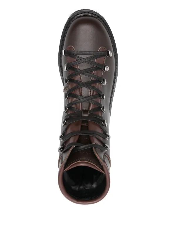 Bally lace up brown boots 32545984_63050186_600.jpg main image 3