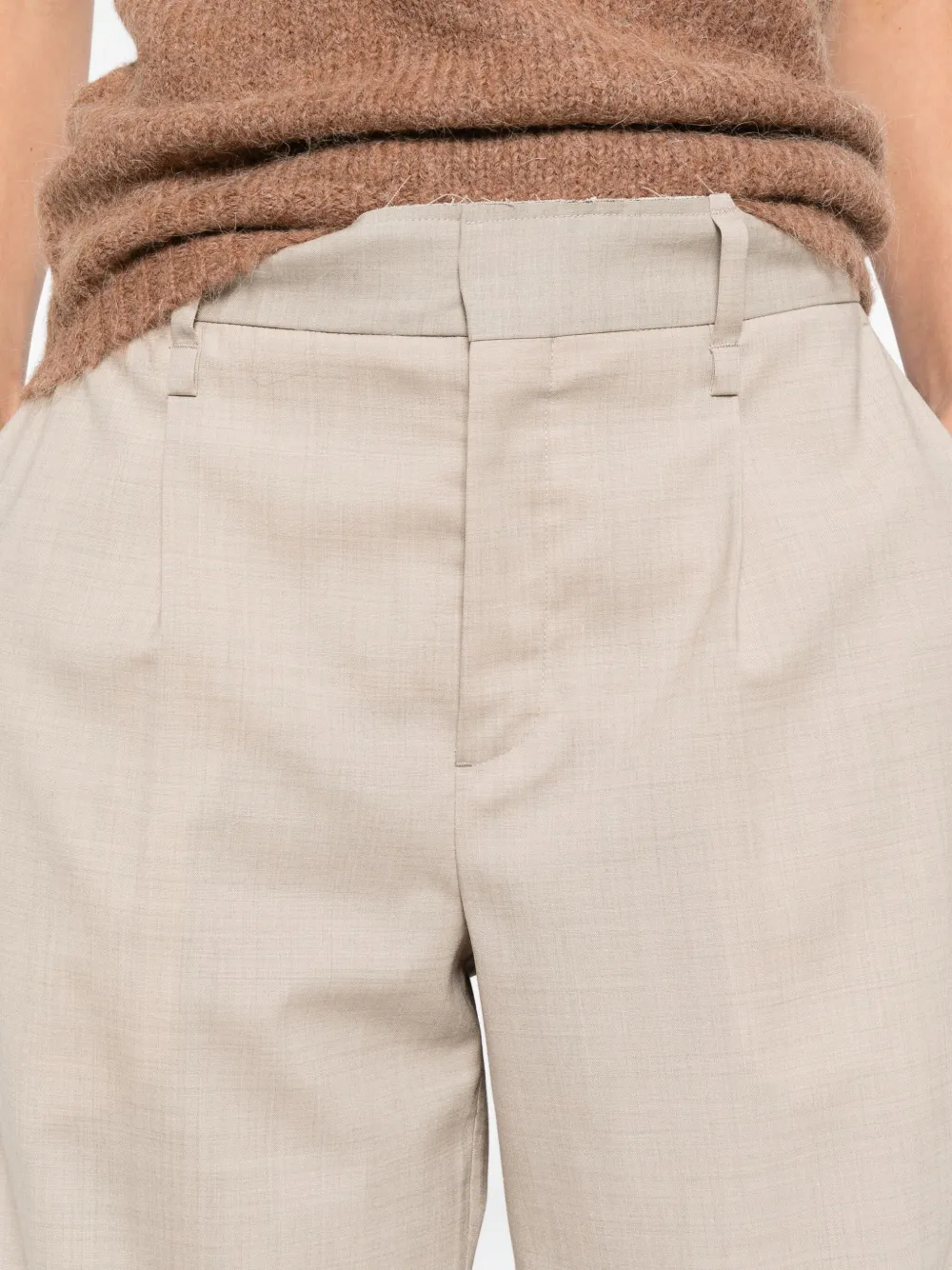 FEDERICO CINA Plooibroek Beige
