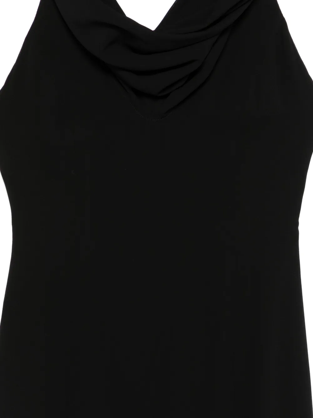  Avavav Disa Cowl-neck Asymmetric Midi Dress - Black 