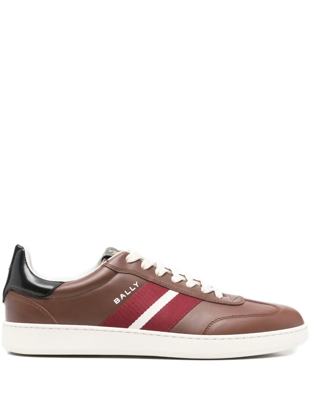 Bally Stripe-detail Sneakers In Brown