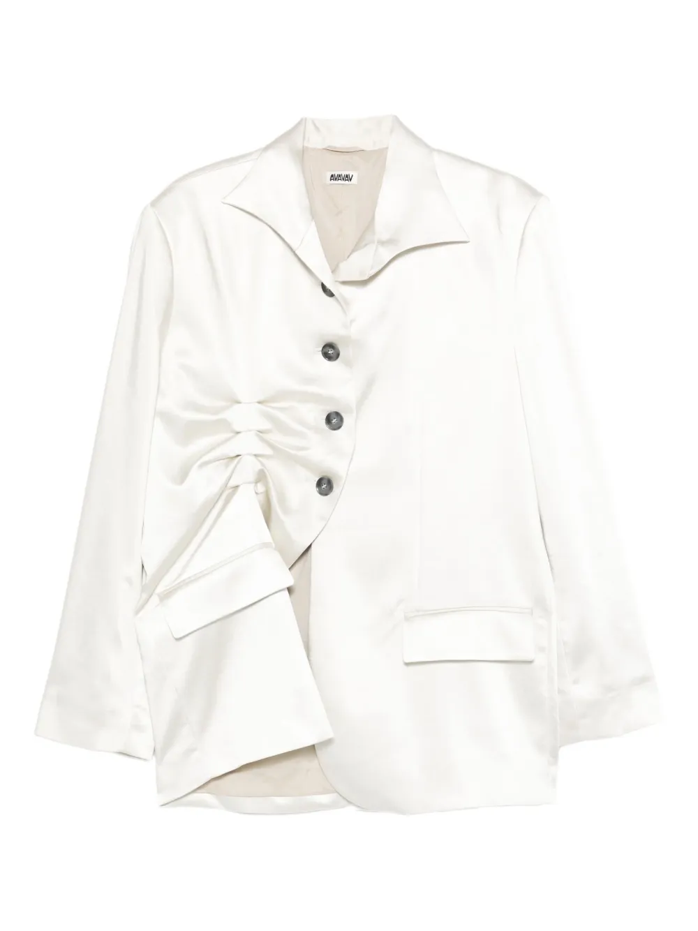 AVAVAV ruched pocket blazer | White | Image 1