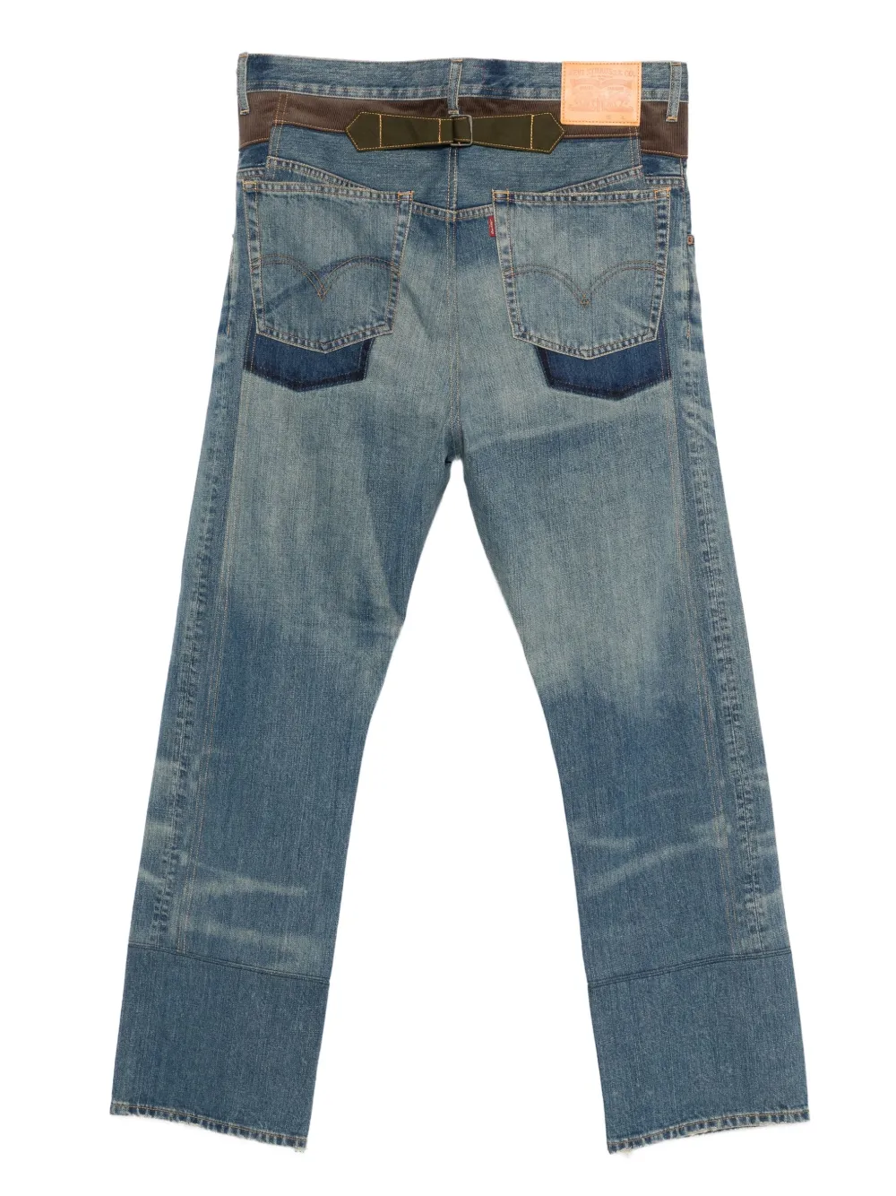 Junya Watanabe MAN x Levis panelled jeans - Blauw