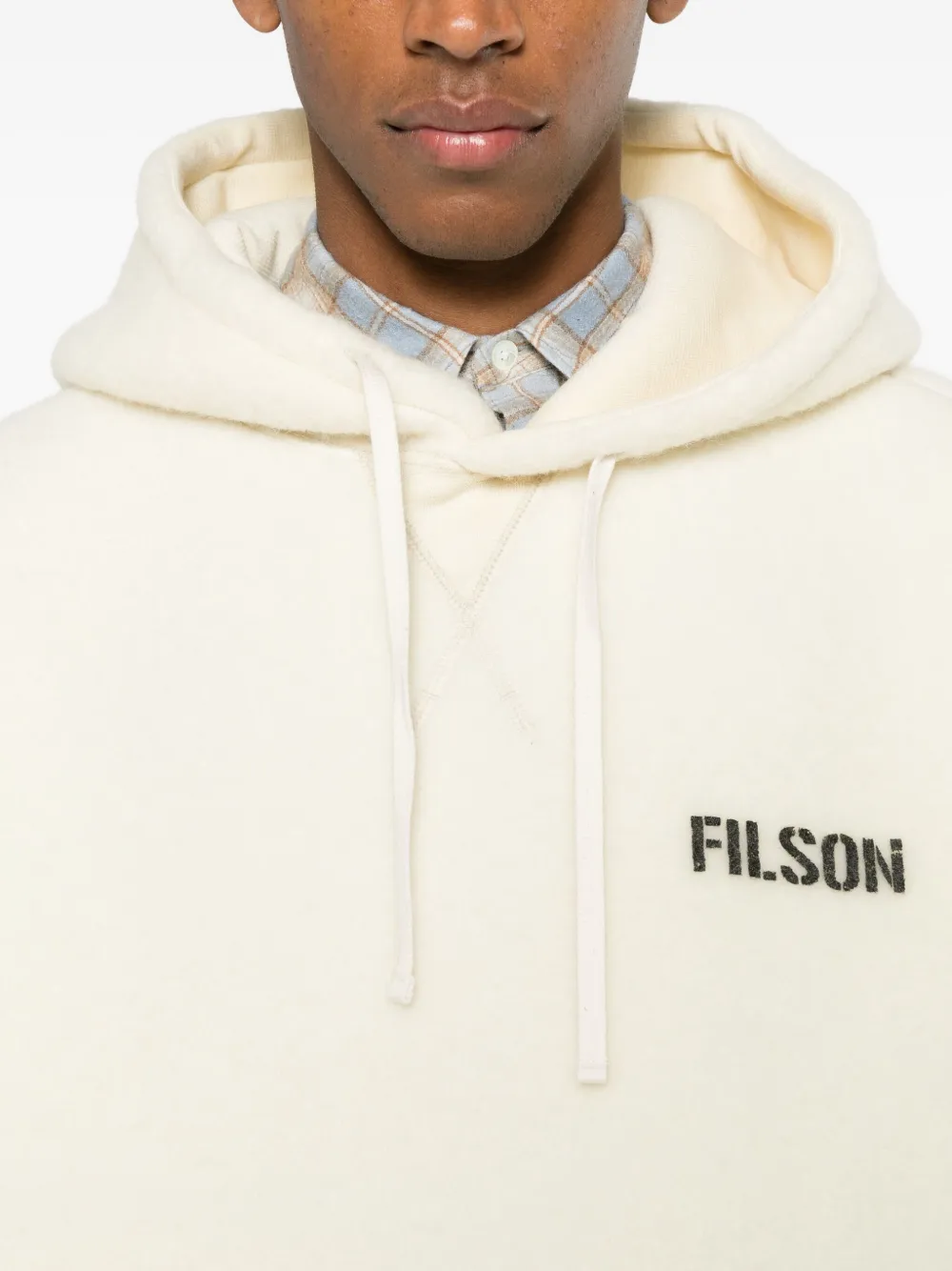 Junya Watanabe MAN Pouch hoodie met capuchon Wit