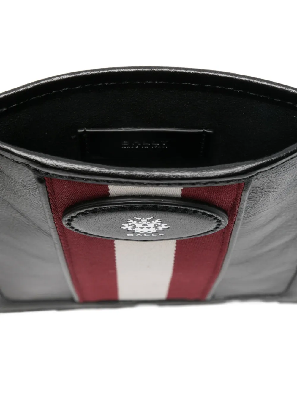 Bally Stripe-design Messenger Bag In Black