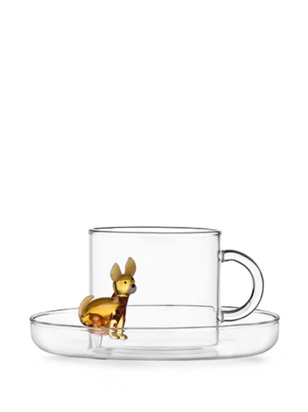 Ichendorf Milano x Alessandra Baldereschi Ichendorf Dogs tea cup with saucer - Bianco